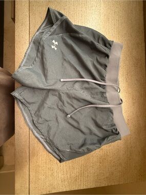 Under Armour Light Gray HeatGear Athletic Shorts